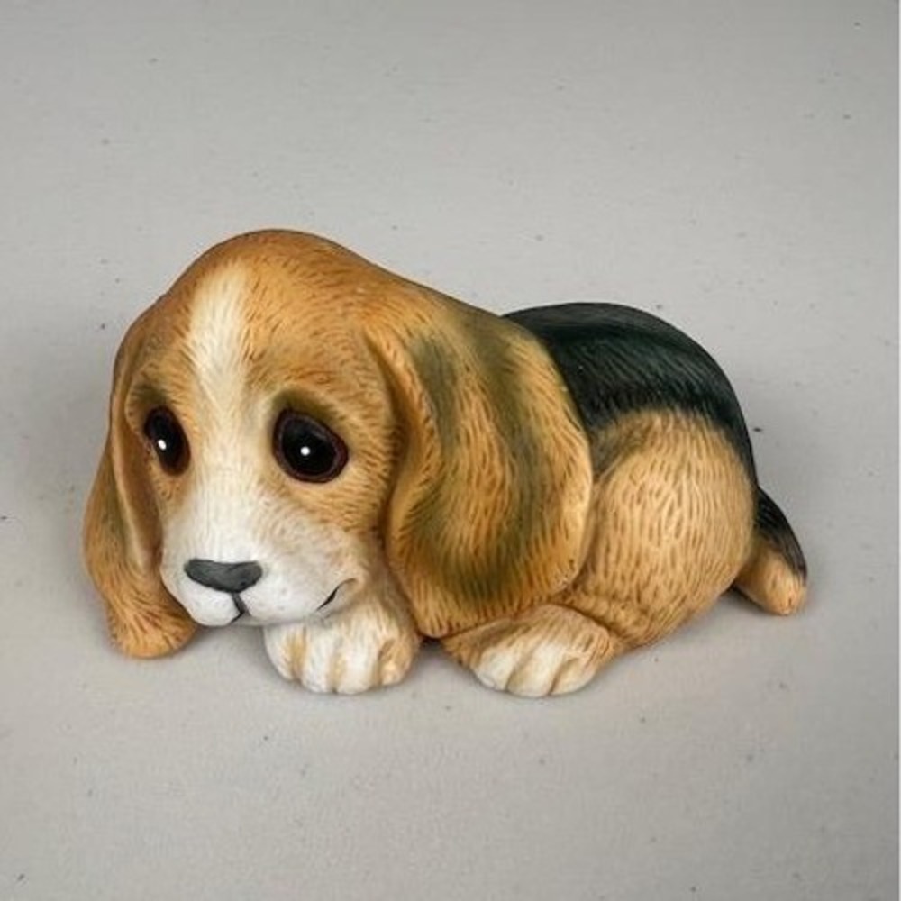 Vintage Homco Basset Hound Puppy‎ #1407 Soulful Eyes Floppy Ears